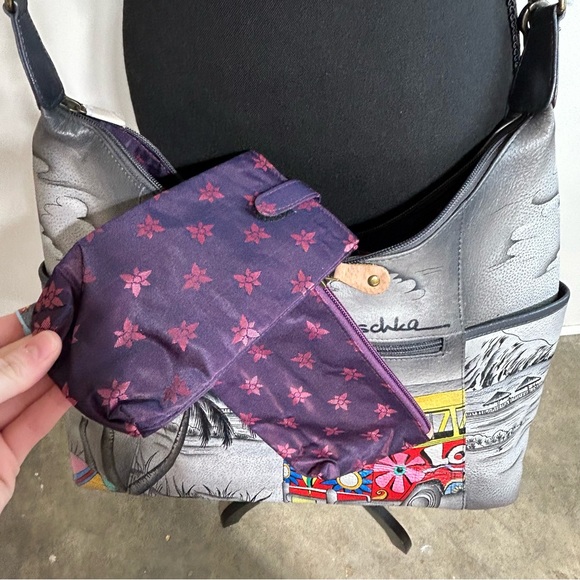 ANUSCHKA Handbag (hand painted) new without tags - Picture 7 of 15